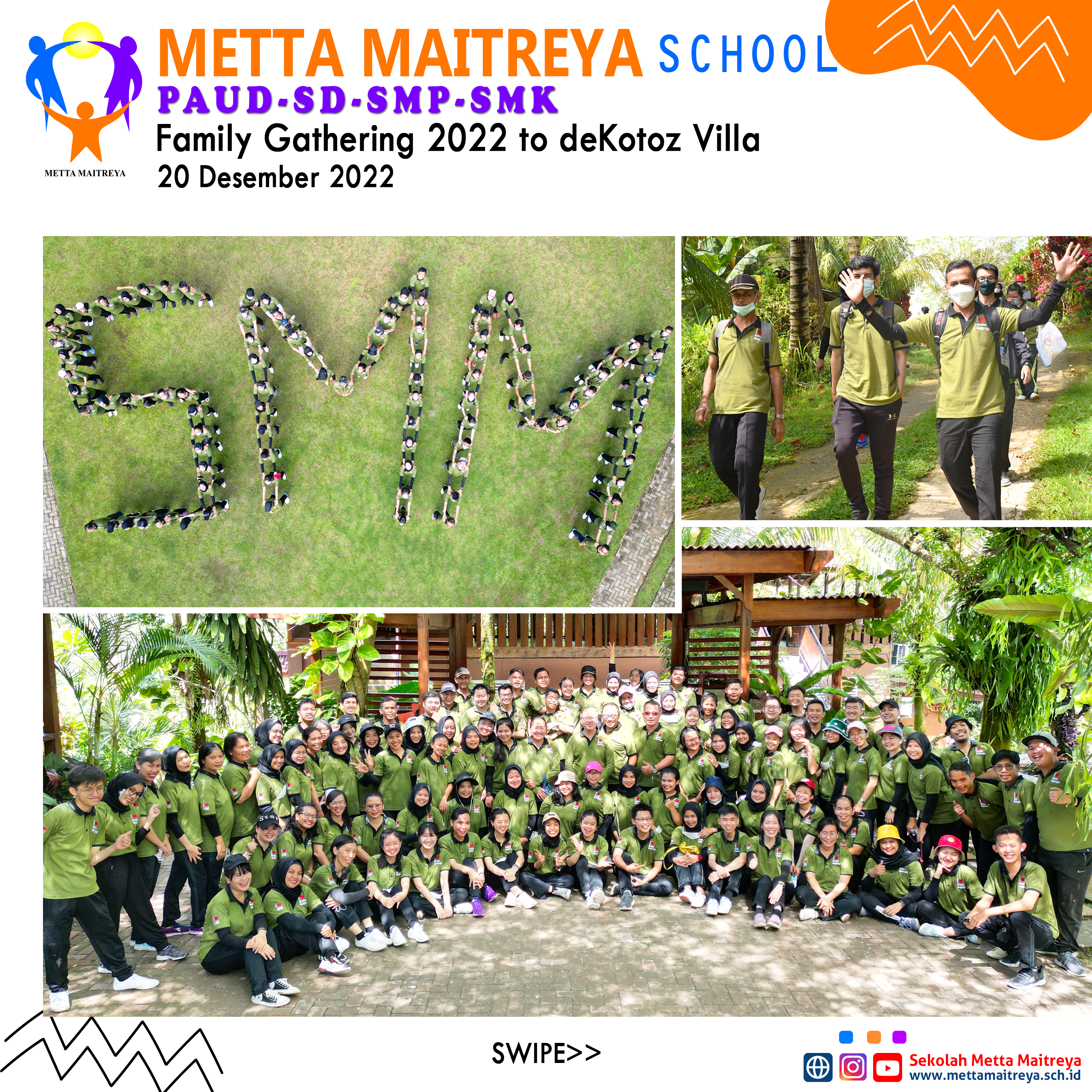 Family Gathering 2022 to deKotoz Villa | SEKOLAH METTA MAITREYA
